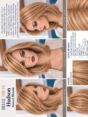 Hudson by Belle Tress LUXE Collection in Sunset Blonde
